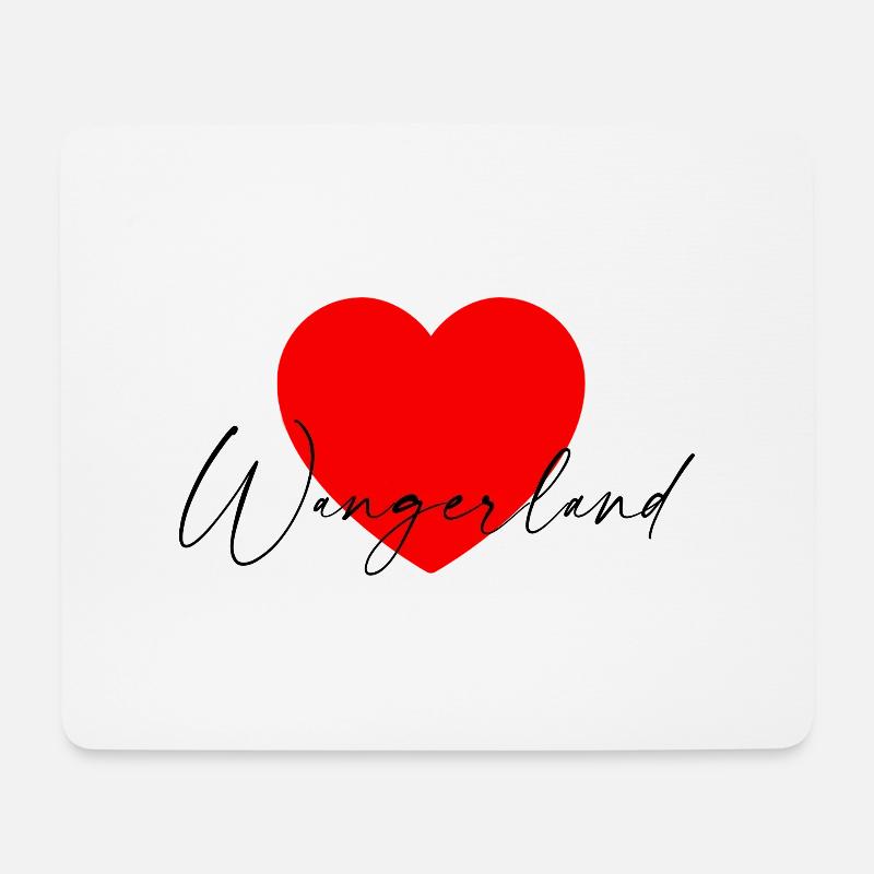 i Love Wangerland - Mousepad (Querformat) - Weiß
