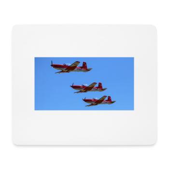PC-7 Team Swiss Air Force - Mousepad (Querformat) - Weiß - Vorne