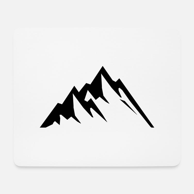 mountains - Mousepad (Querformat) - Weiß