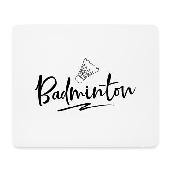 Badminton - Mouse Pad (horizontal) - white - Front
