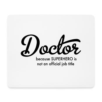Médecin - Tapis de souris (format paysage) - blanc - Devant