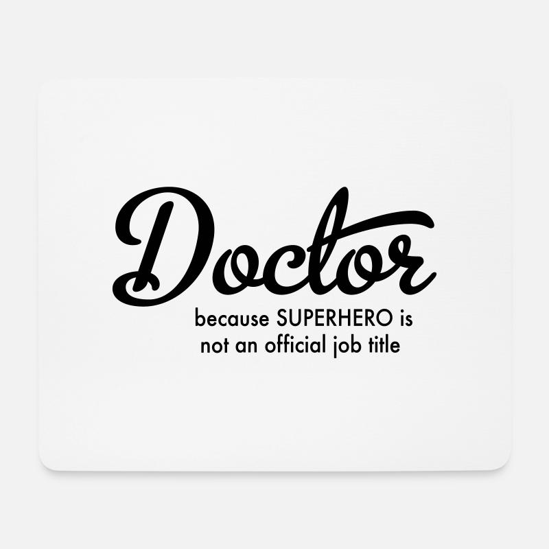 Arzt - Mousepad (Querformat) - Weiß