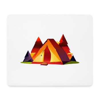Caravane Camping Camping-car Gift Camp Camping - Tapis de souris (format paysage) - blanc - Devant