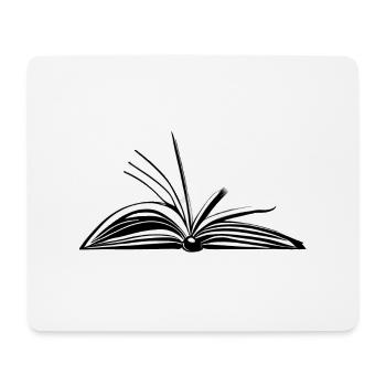 Buch Lesen Bücher Leser Buchliebhaber Geschenk - Mousepad (Querformat) - Weiß - Vorne