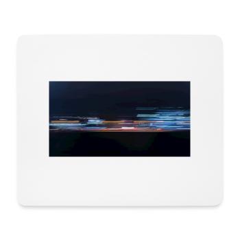 Nachts auf der Autobahn in Berlin - Mousepad (Querformat) - Weiß - Vorne