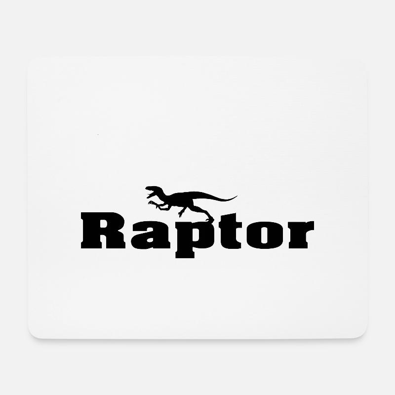 Raptor - Mousepad (Querformat) - Weiß