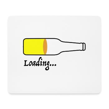 Loading beer | Party, celebrate, funny sayings - Mouse Pad (horizontal) - white - Front