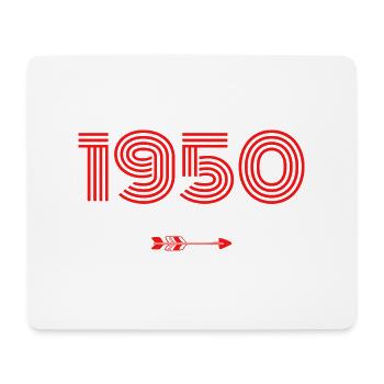 Jahrgang 1950 - Mousepad (Querformat) - Weiß - Vorne