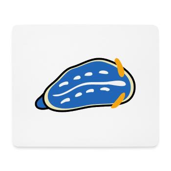Animaux marins colorés Nudibranche - Tapis de souris (format paysage) - blanc - Devant