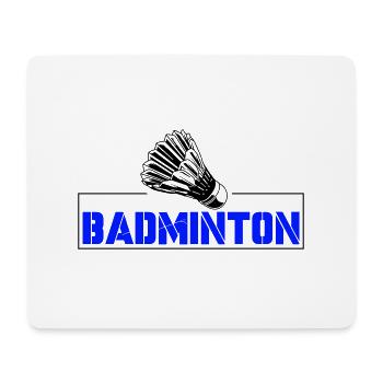 Badminton - Tapis de souris (format paysage) - blanc - Devant