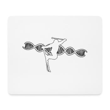 Skier Ski Design Ski Skiing Skiing Outfit - Mouse Pad (horizontal) - white - Front