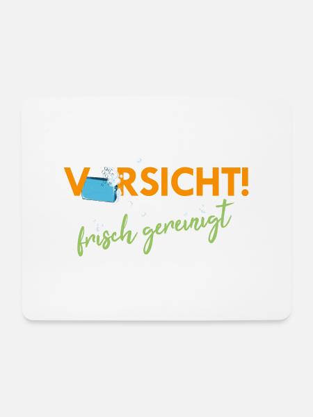 frisch gereinigt - Mousepad (Querformat) - Weiß