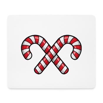 Candy Canes - Mousepad (Querformat) - Weiß - Vorne