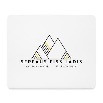 Minimalistisches Serfaus Fiss Ladis-Logo - Mousepad (Querformat) - Weiß - Vorne