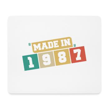 1987 Geburtstag 1987 Jahrgang 1987 Geburtstag - Mousepad (Querformat) - Weiß - Vorne