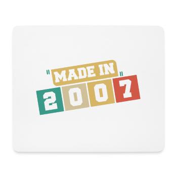 2007 Geburtstag 2007 Jahrgang 2007 Geburtstag - Mousepad (Querformat) - Weiß - Vorne