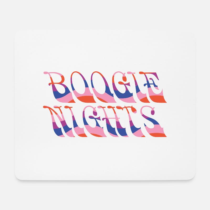boogie nights - Mousepad (Querformat) - Weiß