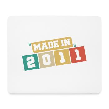 2011 Birthday 2011 Born in 2011 Anniversary - Mouse Pad (horizontal) - white - Front