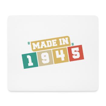 1945 Geburtstag 1945 Jahrgang 1945 Geburtstag - Mousepad (Querformat) - Weiß - Vorne