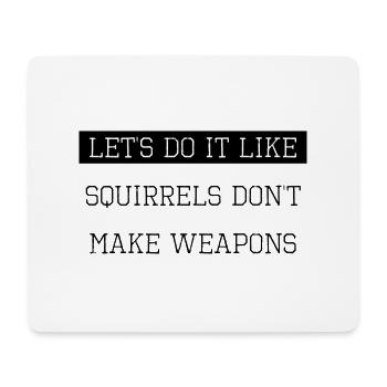 dove of peace present heart funny quote joke - Mousepad (Querformat) - Weiß - Vorne