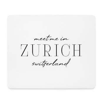 Zürich, Schweiz Stil Design T-Shirt - Mousepad (Querformat) - Weiß - Vorne