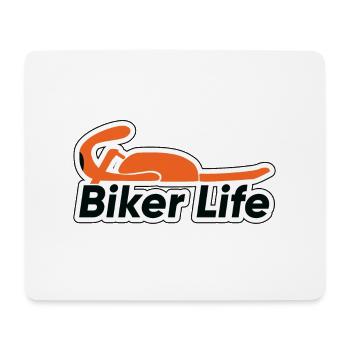 Biker Life Motorcycle lifestyle - Mouse Pad (horizontal) - white - Front