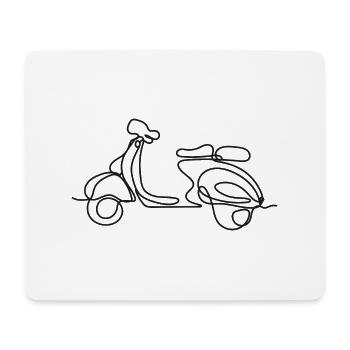 Biker Geschenk Motorrad Linie ART Geschenk - Mousepad (Querformat) - Weiß - Vorne