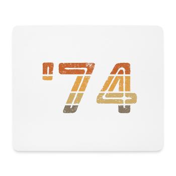 '74 - 1974 - Mouse Pad (horizontal) - white - Front