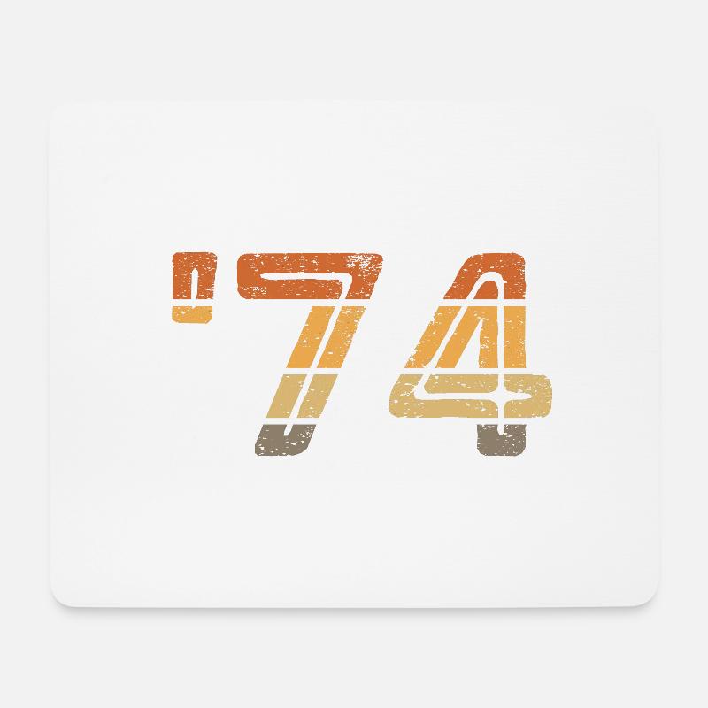 '74 - 1974 - Mousepad (Querformat) - Weiß