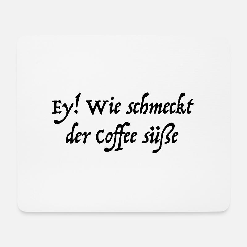 Kaffee-Kantate, Johann Sebastian Bach - Mousepad (Querformat) - Weiß