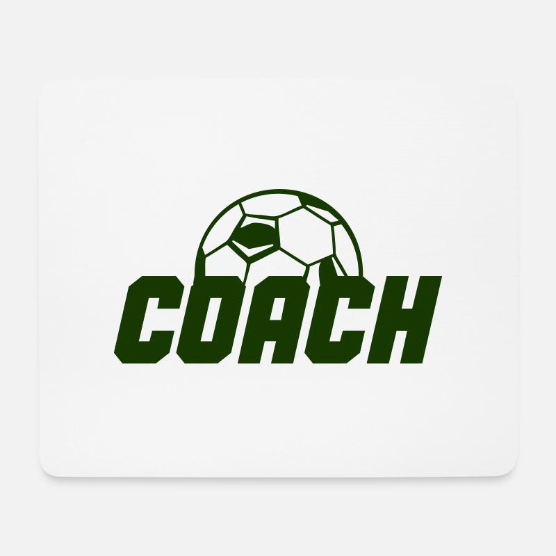 soccer coach - Mousepad (Querformat) - Weiß