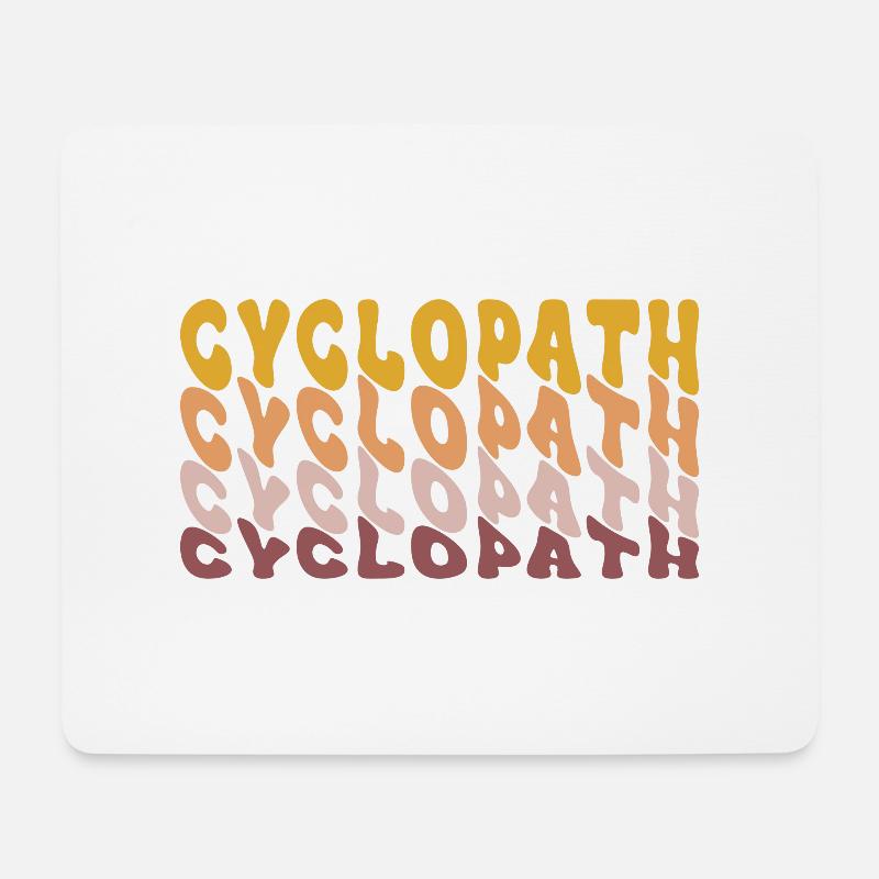 Cyclopath - Mousepad (Querformat) - Weiß