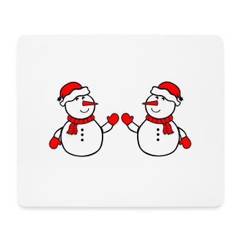 Snowman 2 - Mouse Pad (horizontal) - white - Front