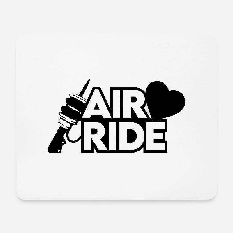 Airride Liebe Herz - Mousepad (Querformat) - Weiß