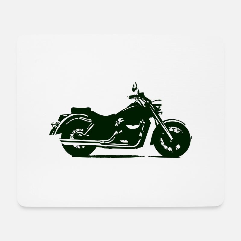 Motorcycle - Mouse Pad (horizontal) - white