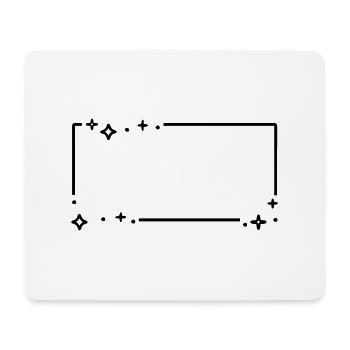 Cadre étoiles étoiles - Tapis de souris (format paysage) - blanc - Devant