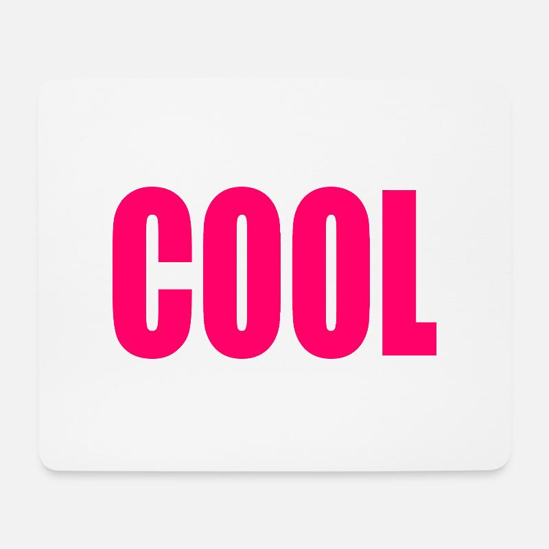 Cool - Mousepad (Querformat) - Weiß