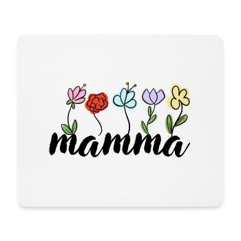 Mamma - Blumen Muttertag Mutter - Mousepad (Querformat) - Weiß - Vorne