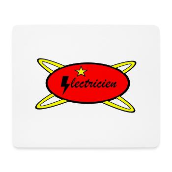 Super Electricien - Tapis de souris (format paysage) - blanc - Devant