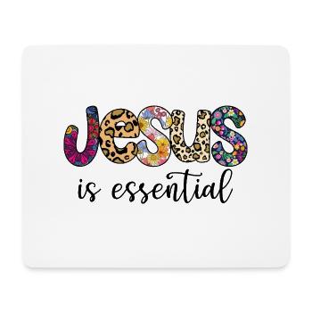Jesus is essential - Mouse Pad (horizontal) - white - Front