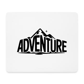 🏔 ADVENTURE – Hörst du den Ruf der Berge? - Mousepad (Querformat) - Weiß - Vorne