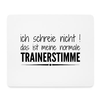 Coach Gift Sports Club Coach Screaming Loud - Mouse Pad (horizontal) - white - Front