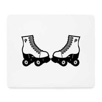 skates - Mousepad (Querformat) - Weiß - Vorne