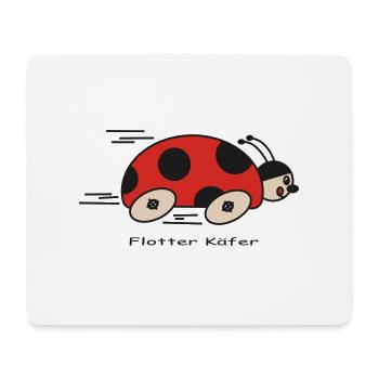 Flotter Käfer - Mousepad (Querformat) - Weiß - Vorne
