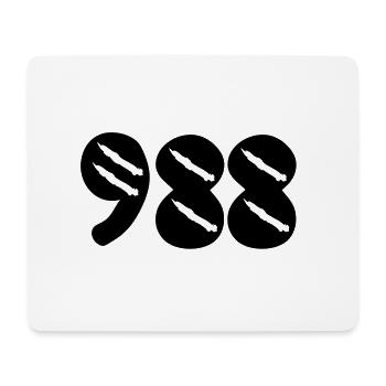 988 map tattoo Nouvelle Caledonie - Tapis de souris (format paysage) - blanc - Devant