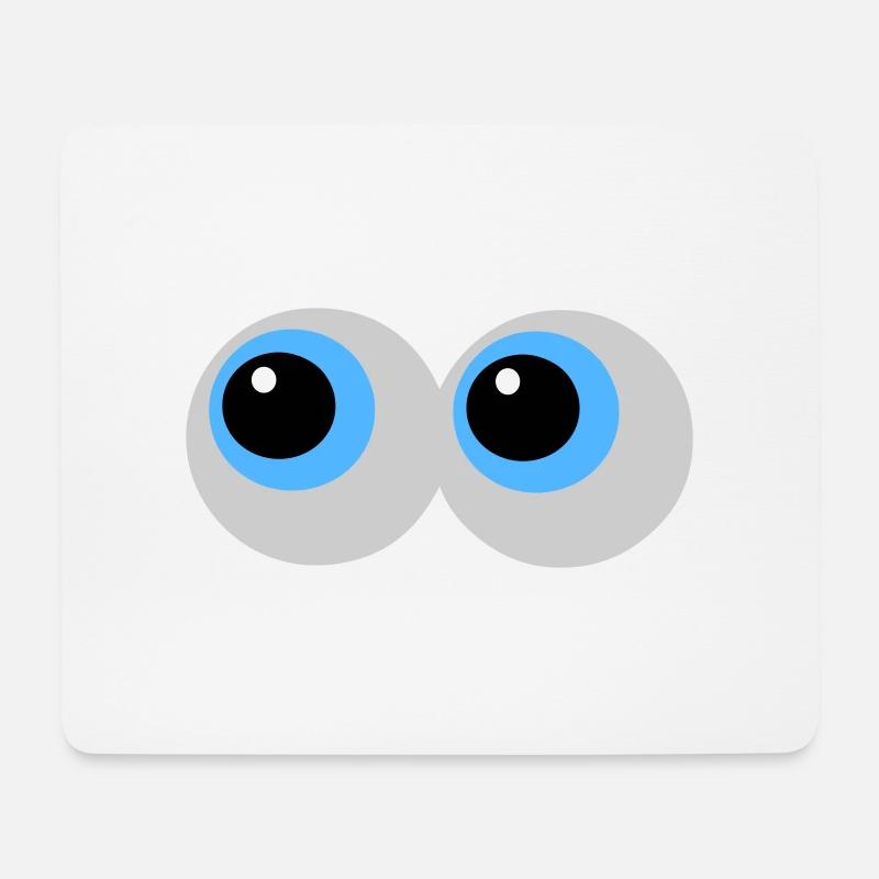 Eyes - Mouse Pad (horizontal) - white