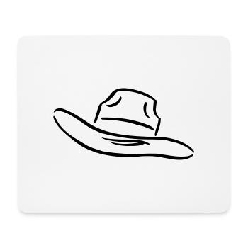 hut ... von wicki_de - Mousepad (Querformat) - Weiß - Vorne