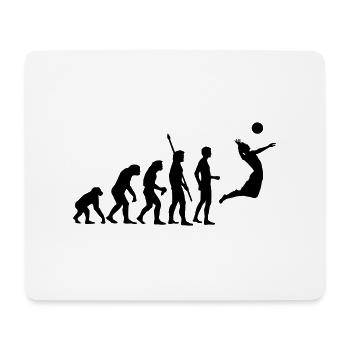 evolution_volleyball_1c - Mousepad (Querformat) - Weiß - Vorne