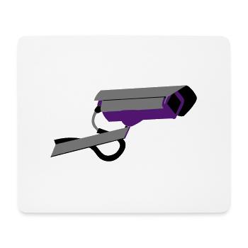 Überwachungskamera - Mousepad (Querformat) - Weiß - Vorne