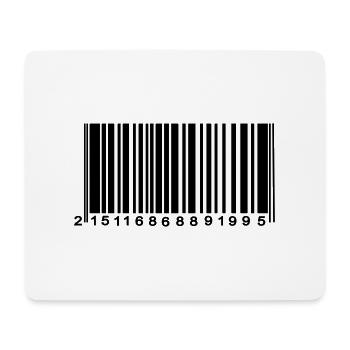 code barre chiffré - Tapis de souris (format paysage) - blanc - Devant